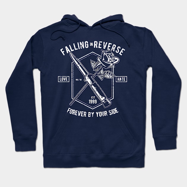 Falling in Reverse: Love and Hate Vintage Design Hoodie by Jarecrow 